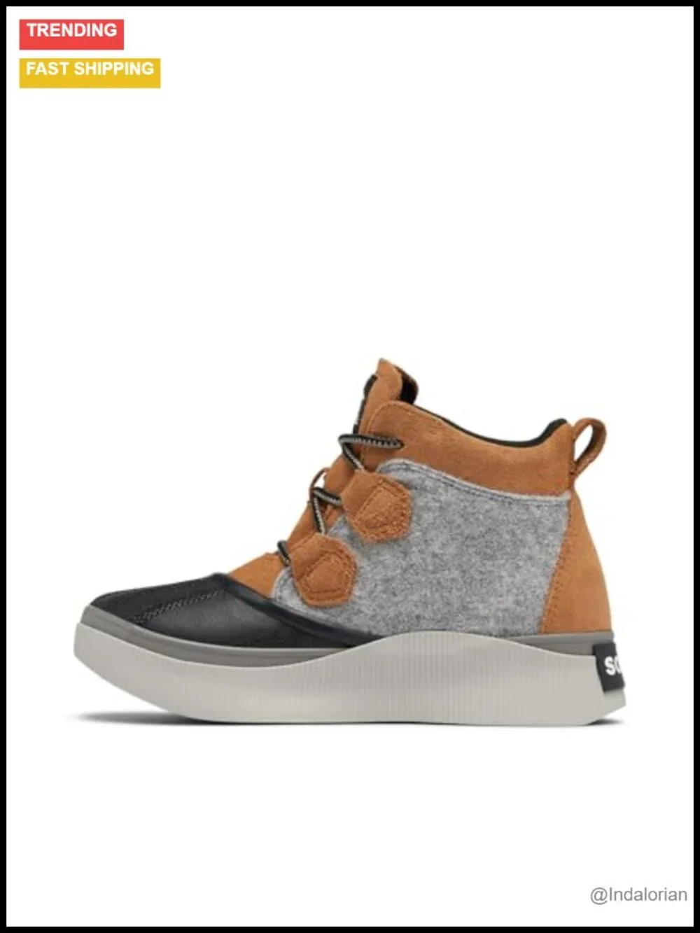 Women's Waterproof Ankle Snow Boot Lace-Up